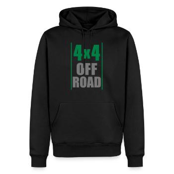 4x4 offroad T-Shirt - Männer Premium Bio Hoodie - Schwarz - Vorne - Nico (187cm)