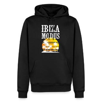Ibiza Modus - Männer Premium Bio Hoodie - Schwarz - Vorne - Nico (187cm)