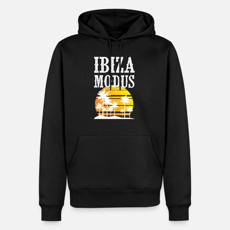 Ibiza Modus - Männer Premium Bio Hoodie - Schwarz
