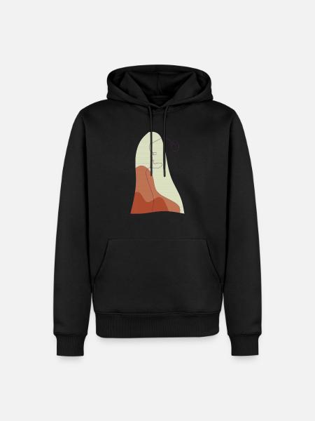 solitude - Sweat à capuche Premium bio Homme - noir
