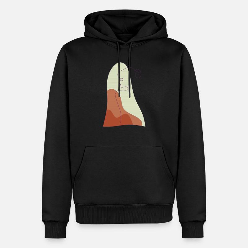 solitude - Sweat à capuche Premium bio Homme - noir