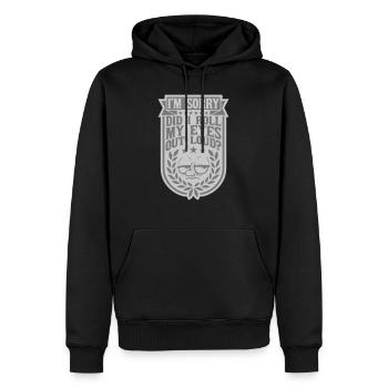 Roll My Eyes Out - Männer Premium Bio Hoodie - Schwarz - Vorne - Nico (187cm)