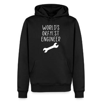 Ingenieur lustiges Zitat - Männer Premium Bio Hoodie - Schwarz - Vorne - Nico (187cm)