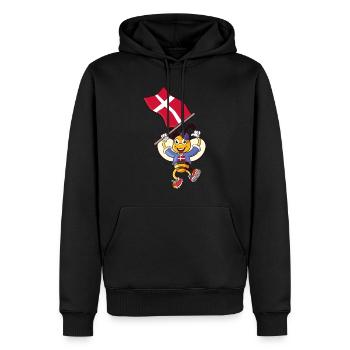 Denmark Bee - Men’s Premium Organic Hoodie - black - Front - Nico (187cm)