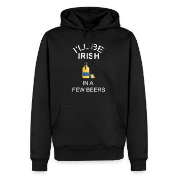 Bier Wein Whiskey Schnaps Alkohol - Männer Premium Bio Hoodie - Schwarz - Vorne - Nico (187cm)