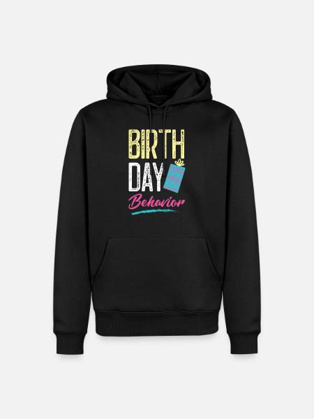 birthday funnier - Men’s Premium Organic Hoodie - black