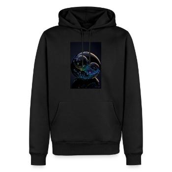 Blasen in einer Blase regenbogen 2 - Männer Premium Bio Hoodie - Schwarz - Vorne - Nico (187cm)