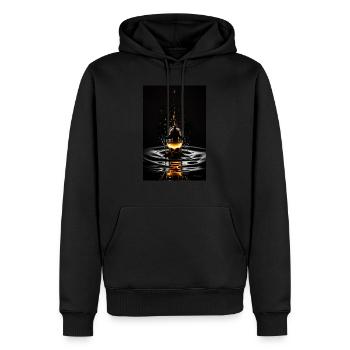 Drop fire 3 - Men’s Premium Organic Hoodie - black - Front - Nico (187cm)