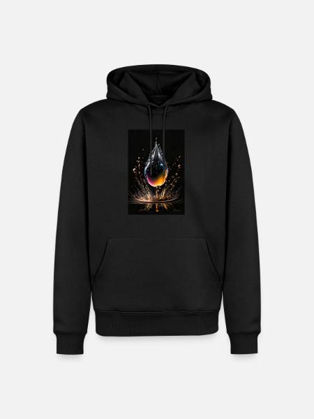 Gouttes de plasma 3 - Sweat à capuche Premium bio Homme - noir