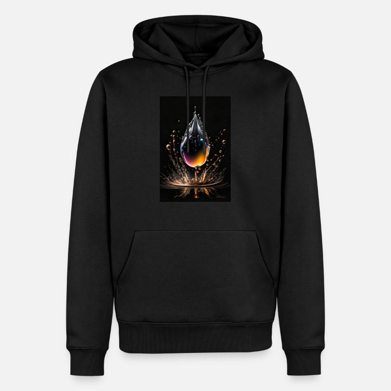 Gouttes de plasma 3 - Sweat à capuche Premium bio Homme - noir
