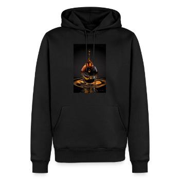 Drops magma 4 - Men’s Premium Organic Hoodie - black - Front - Nico (187cm)