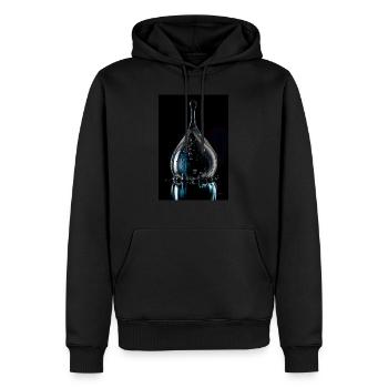 Drop chrome 6 - Men’s Premium Organic Hoodie - black - Front - Nico (187cm)