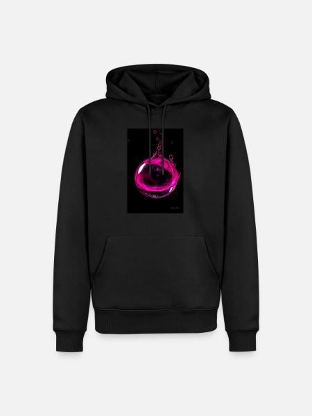 Drops magenta 5 - Men’s Premium Organic Hoodie - black