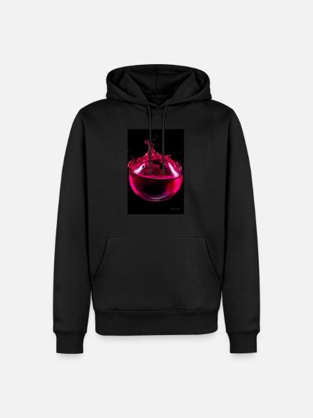Drops magenta 6 - Men’s Premium Organic Hoodie - black