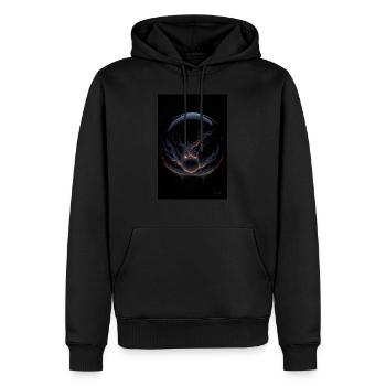 Kaos in einer Blase feuer 4 - Männer Premium Bio Hoodie - Schwarz - Vorne - Nico (187cm)