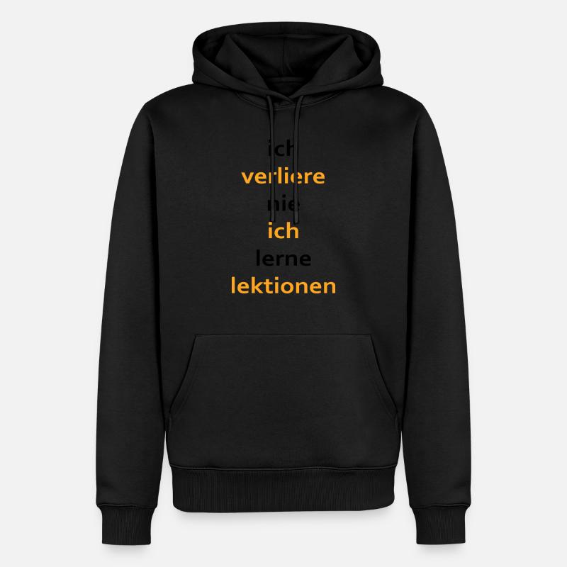 boardgame chess backgammon game night - Männer Premium Bio Hoodie - Schwarz
