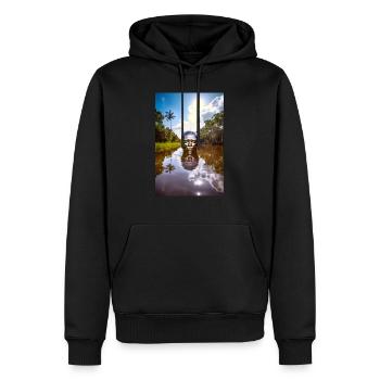 Amazonas - Männer Premium Bio Hoodie - Schwarz - Vorne - Nico (187cm)