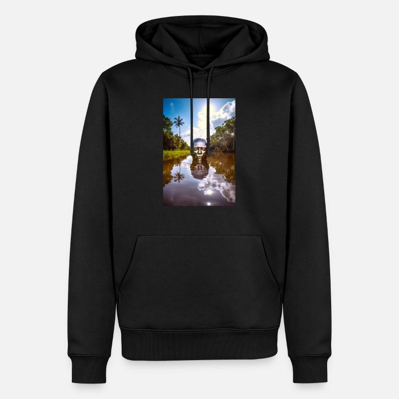 Amazonas - Männer Premium Bio Hoodie - Schwarz