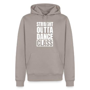 Dancing Dance Music - Men’s Premium Organic Hoodie - taupe - Front - Nico (187cm)
