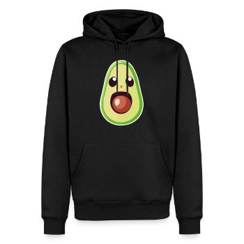 Süße Avocado - Männer Premium Bio Hoodie - Schwarz - Vorne - Nico (187cm)