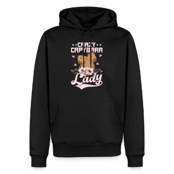 Crazy Capybara Lady Capibara Owner Mammal - Männer Premium Bio Hoodie - Schwarz - Vorne - Nico (187cm)
