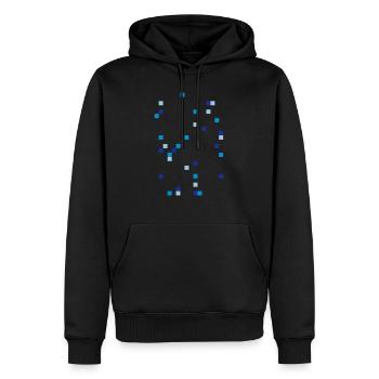HP Ray - Männer Premium Bio Hoodie - Schwarz - Vorne - Nico (187cm)