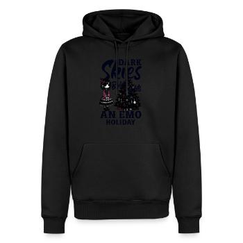 Dark Skies Bright Lights An Emo Holiday Emocore - Männer Premium Bio Hoodie - Schwarz - Vorne - Nico (187cm)