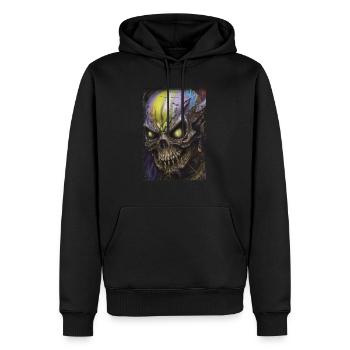 Graffiti Street Art Spray Couleurs Cool Artiste Rétro - Sweat à capuche Premium bio Homme - noir - Devant - Nico (187cm)