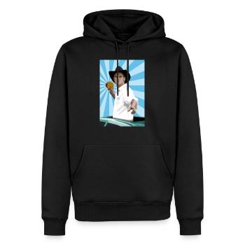 NEG THE URBAN COWBOY - Neg's Urban Sports - Men’s Premium Organic Hoodie - black - Front - Nico (187cm)