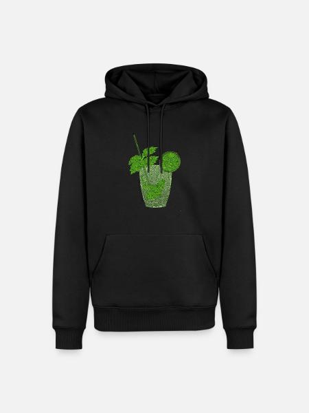 Laby Mojito (black outline) - Men’s Premium Organic Hoodie - black