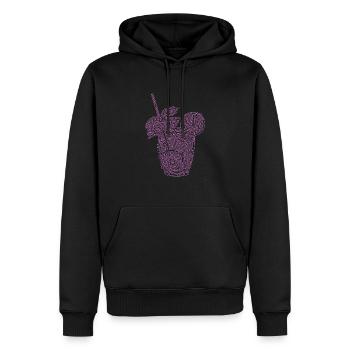 Laby Mojito Neon - Männer Premium Bio Hoodie - Schwarz - Vorne - Nico (187cm)