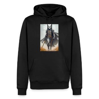 Wepwawet, dieu à tête de loup, gardant une entrée de tombe - Sweat à capuche Premium bio Homme - noir - Devant - Nico (187cm)