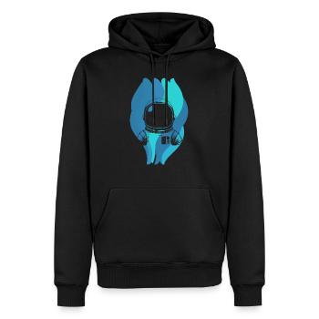 Planeten Weltraum - Männer Premium Bio Hoodie - Schwarz - Vorne - Nico (187cm)