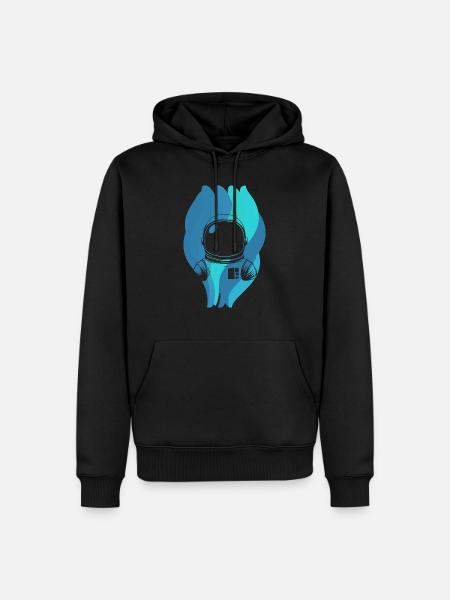 Planeten Weltraum - Männer Premium Bio Hoodie - Schwarz