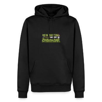 Kleingarten anfänger Mein Garten meine - Männer Premium Bio Hoodie - Schwarz - Vorne - Nico (187cm)