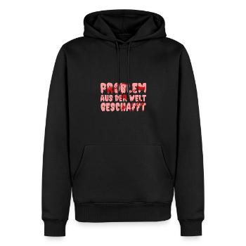 Costume d’Halloween Taché de Sang - Sweat à capuche Premium bio Homme - noir - Devant - Nico (187cm)
