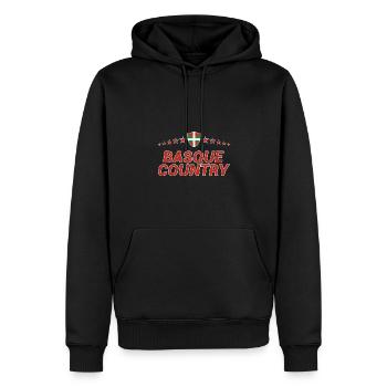 Baskenland - Männer Premium Bio Hoodie - Schwarz - Vorne - Nico (187cm)