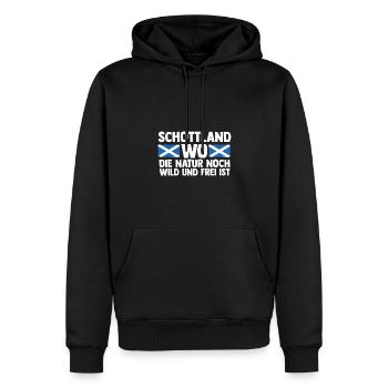 Scots Scottish Scotland - Men’s Premium Organic Hoodie - black - Front - Nico (187cm)