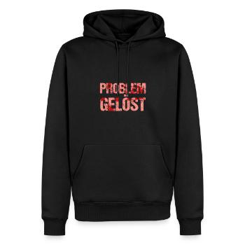 Costume d’Halloween Taché de Sang - Sweat à capuche Premium bio Homme - noir - Devant - Nico (187cm)