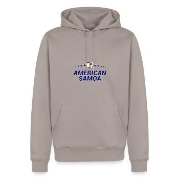 Amerikanisch-Samoa - Männer Premium Bio Hoodie - Taupe - Vorne - Nico (187cm)
