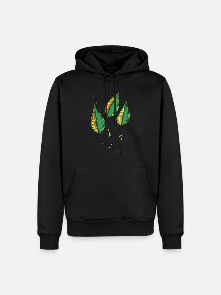 Decorative leaves - Men’s Premium Organic Hoodie - black