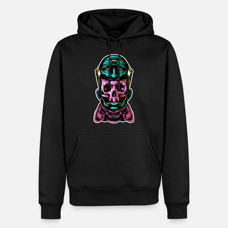 Casque Couleur - Sweat à capuche Premium bio Homme - noir