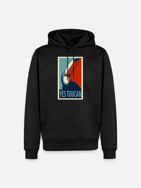 Yes toucan - Sweat à capuche Premium bio Homme - noir