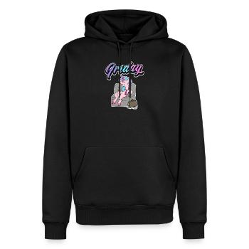 Unicorn Friday weekend - Men’s Premium Organic Hoodie - black - Front - Nico (187cm)