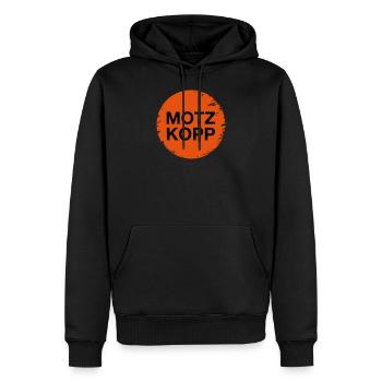 motzkopp motzen meckern - Männer Premium Bio Hoodie - Schwarz - Vorne - Nico (187cm)