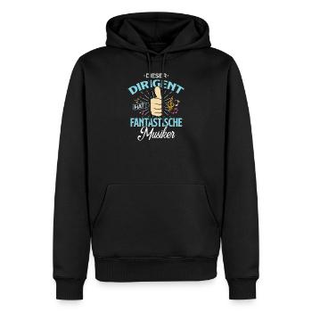 Dieser Dirigent hat fantastische Musiker - Männer Premium Bio Hoodie - Schwarz - Vorne - Nico (187cm)