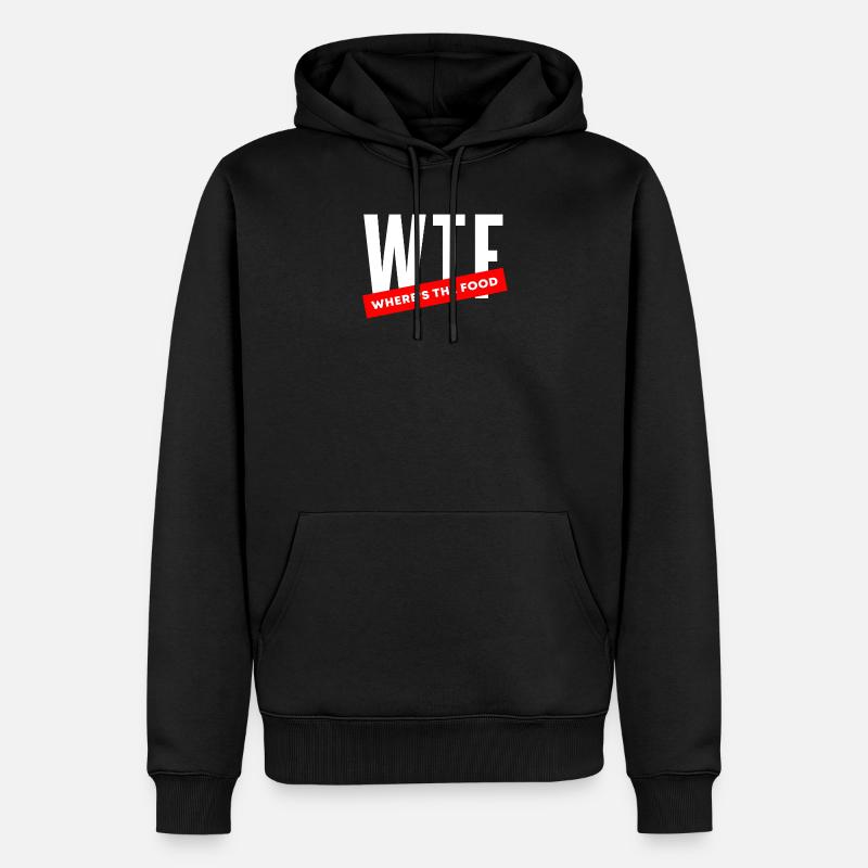 WTF - Männer Premium Bio Hoodie - Schwarz