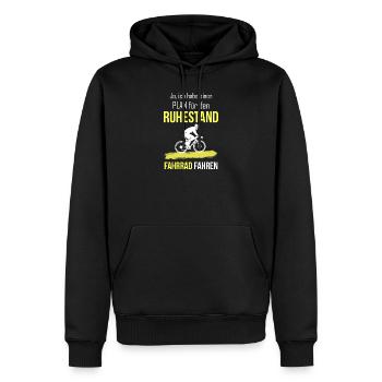 Rentner 2020 Ruhestand Rente Fahrrad fahren - Männer Premium Bio Hoodie - Schwarz - Vorne - Nico (187cm)