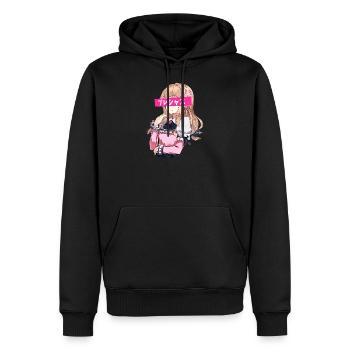 Waifu japanese anime - aesthetic - Männer Premium Bio Hoodie - Schwarz - Vorne - Nico (187cm)