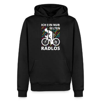 Rennrad Fahrrad Motiv Lustiger Spruch Bike Retro - Männer Premium Bio Hoodie - Schwarz - Vorne - Nico (187cm)